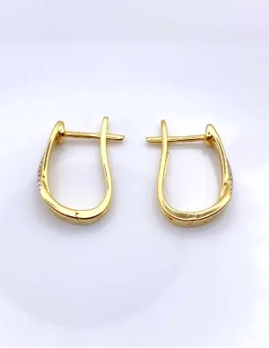 Boucles d'Oreilles Créoles Or & Diamants 2
