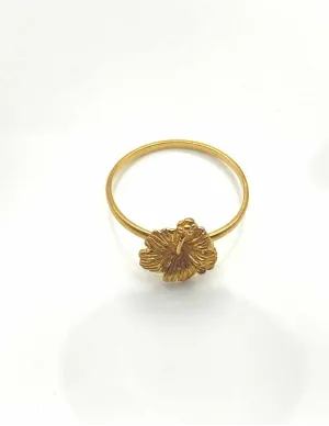 Bague Hibiscus Or 2