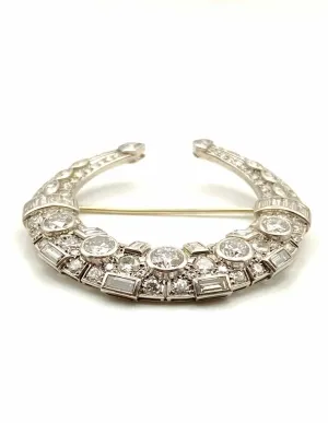 Broche Platine, Or Blanc & Diamants 2
