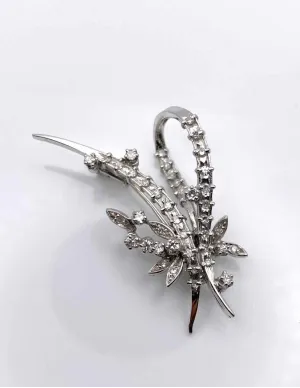 Broche Or Blanc & Diamants 2