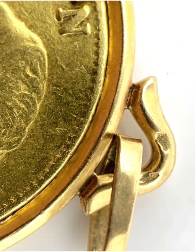 Pendentif Pièce Or Napoléon 40 Francs