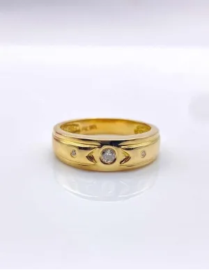 Bague Or Jaune & Diamants 2