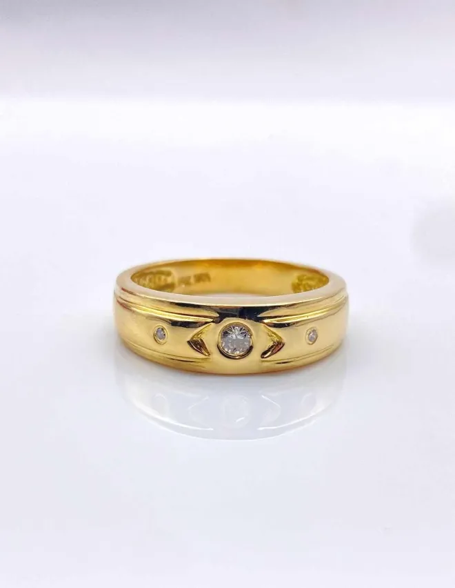 Bague Or Jaune & Diamants