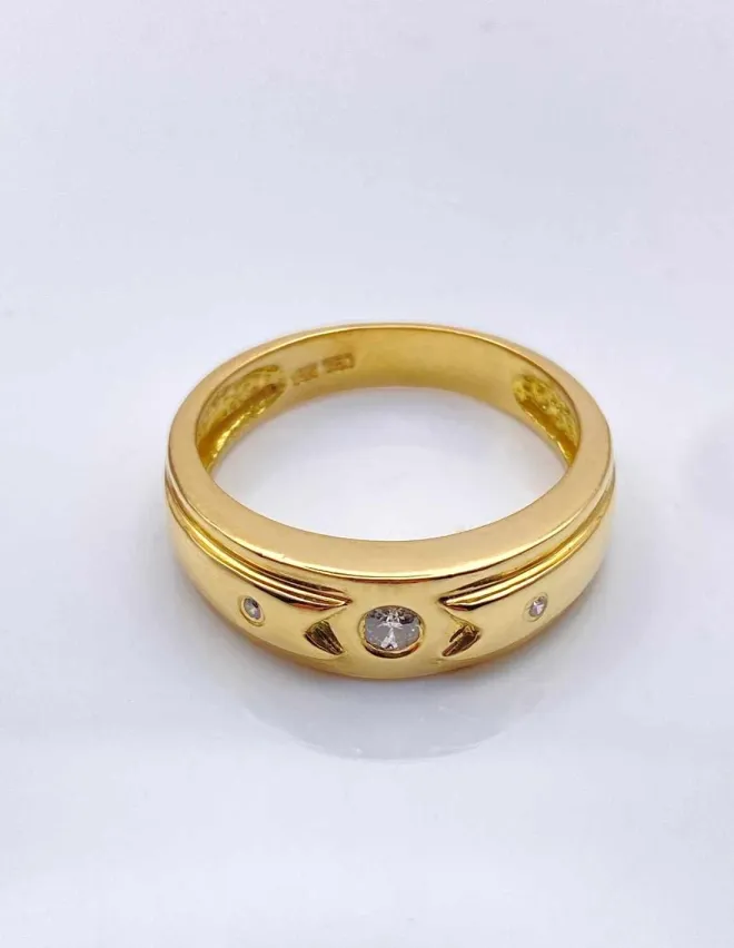 Bague Or Jaune & Diamants
