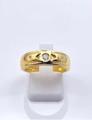 Bague Or Jaune & Diamants