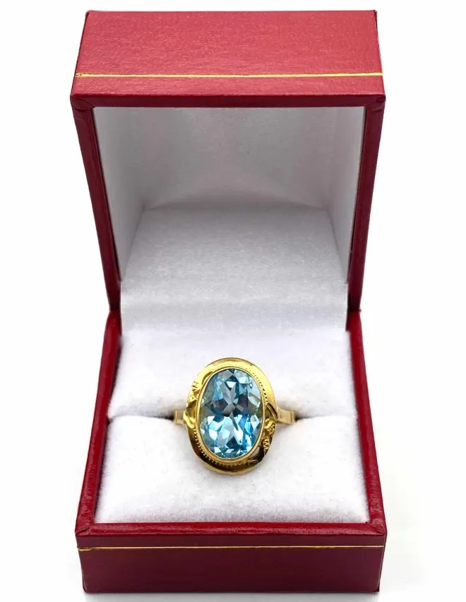 Bague Or Jaune & Topaze