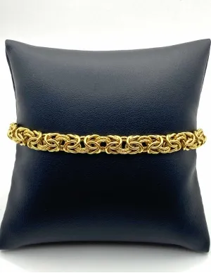 Bracelet Or Jaune Mailles Byzantines 2