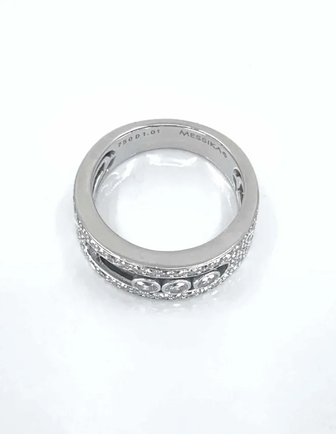 Bage Messika Move Or Blanc Pavée Diamants