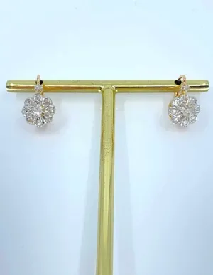 Boucles d'Oreilles Dormeuses Or & Diamants 2