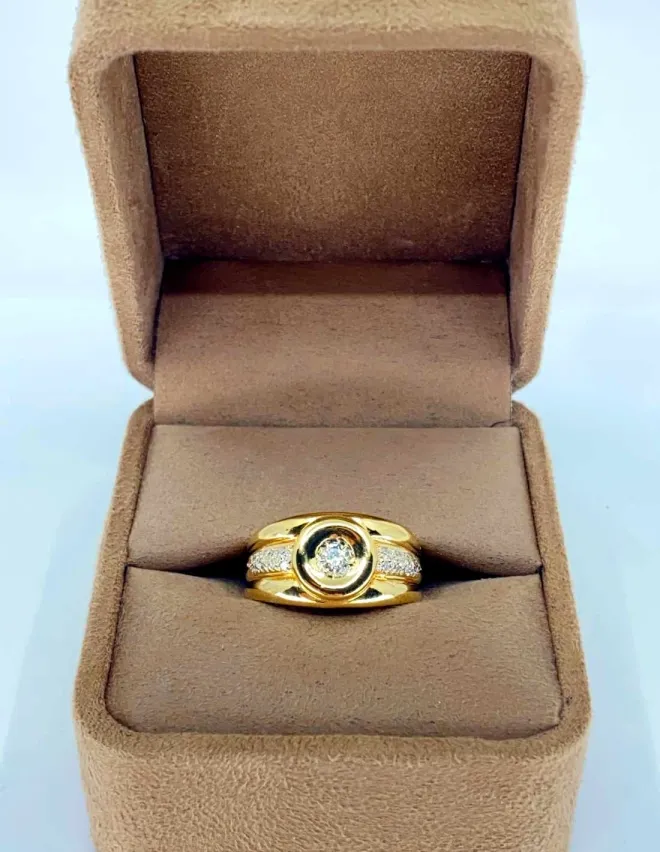 Bague Or Jaune & Diamants