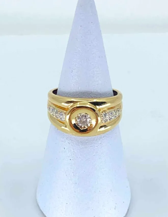 Bague Or Jaune & Diamants