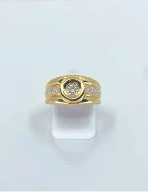 Bague Or Jaune & Diamants 2
