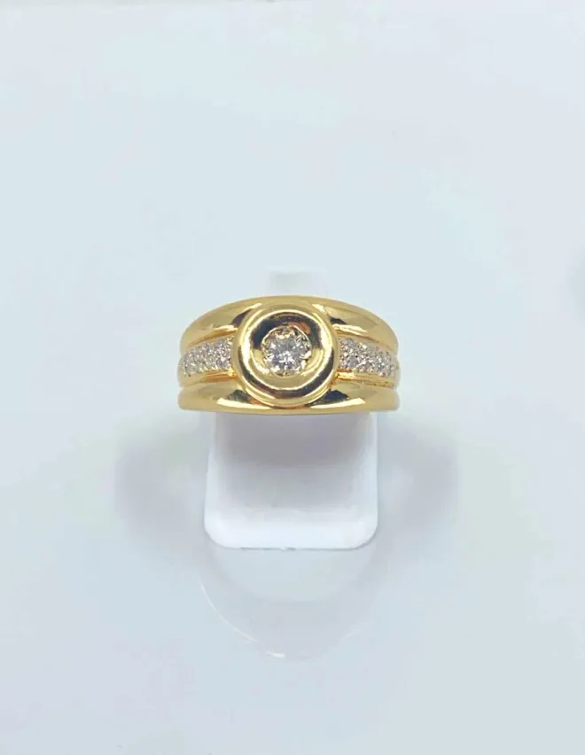 Bague Or Jaune & Diamants