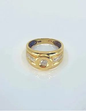 Bague Or Jaune & Diamants