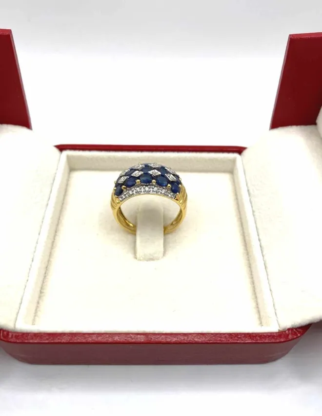 Bague Saphirs et Diamants Didier Guerin