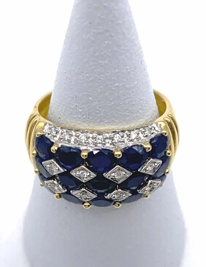 Bague Saphirs et Diamants Didier Guerin