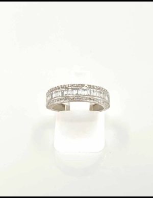 Alliance Demi-tour Or Blanc & Diamants 2
