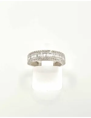 Alliance Demi-tour Or Blanc & Diamants 2
