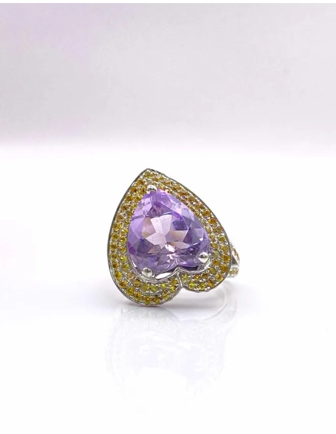 Bague Mauboussin "Subtile Raison" Amethyste & Saphirs