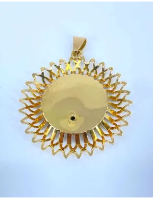 Pendentif Vintage Vierge Rayonnante Or Jaune 2