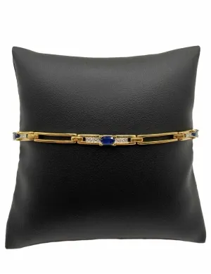Bracelet Or Saphirs et Diamants 2