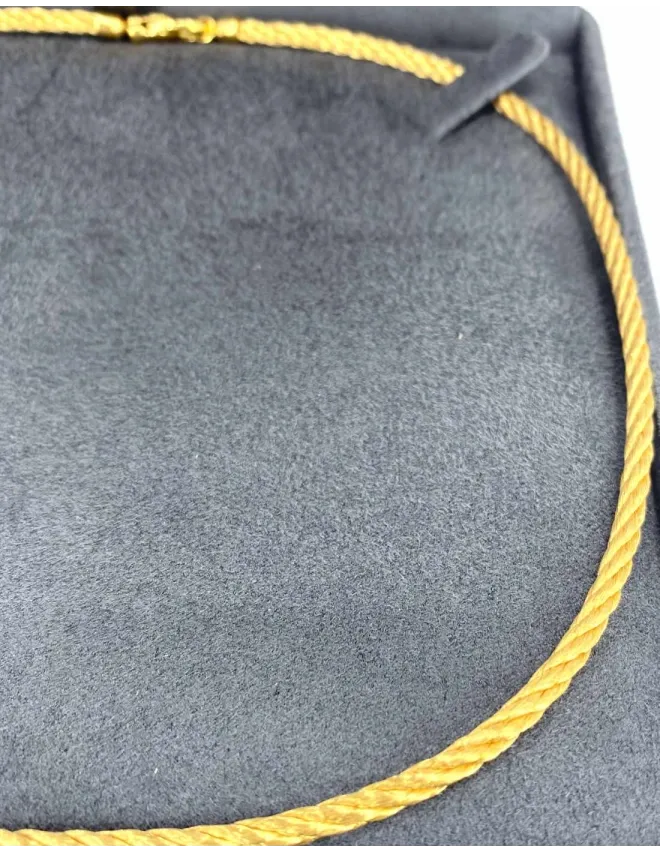 Collier Corde Or Jaune