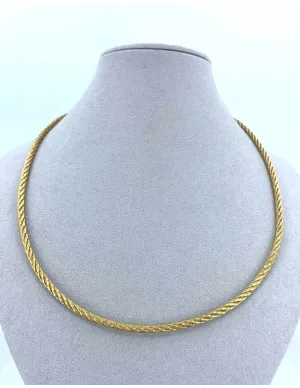 Collier Corde Or Jaune