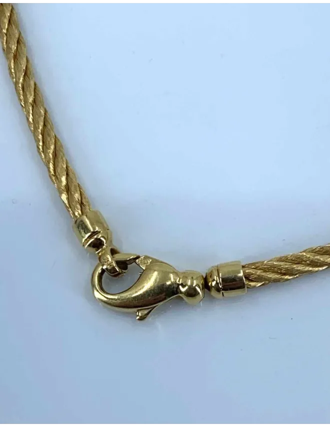 Collier Corde Or Jaune