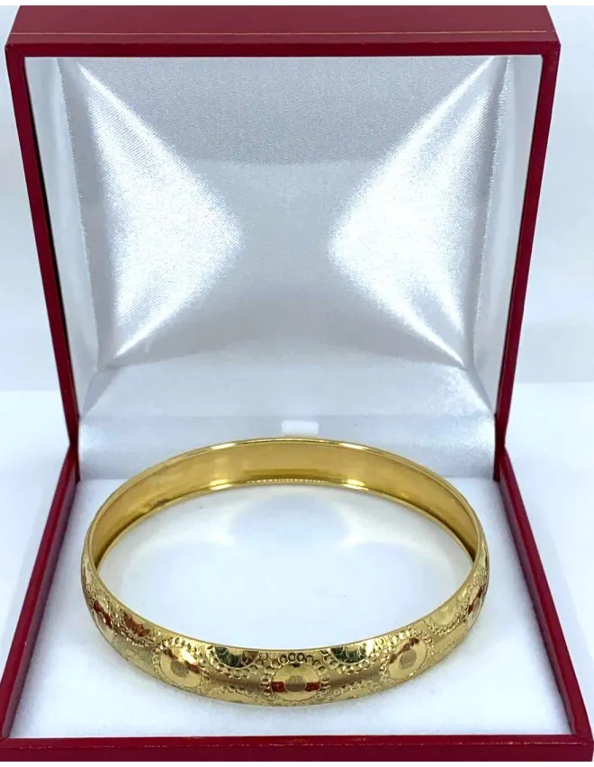 Bracelet Or Jaune Ciselé