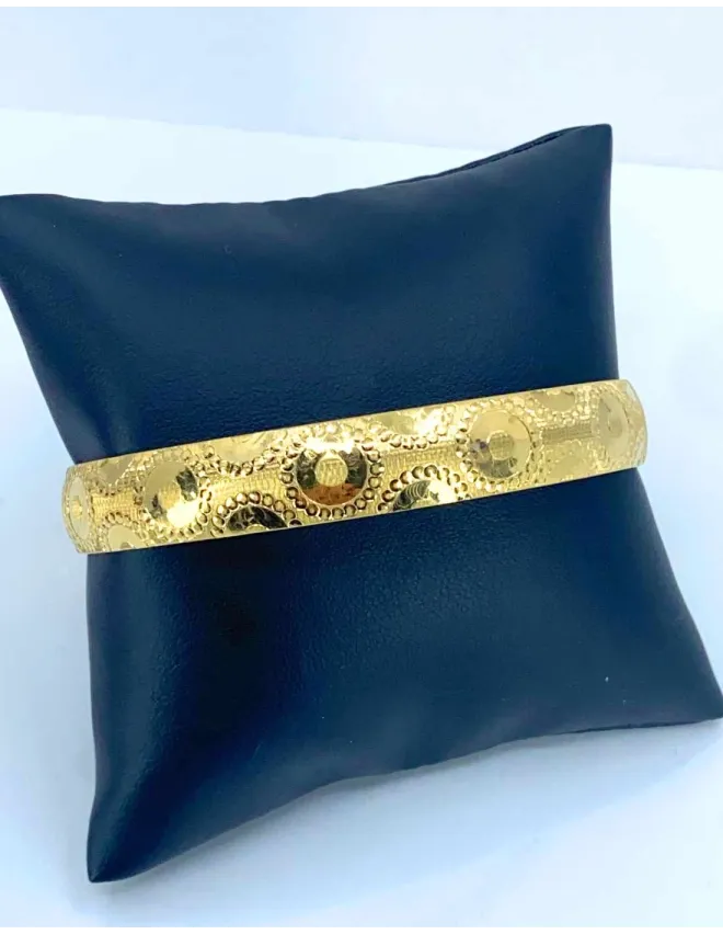 Bracelet Or Jaune Ciselé