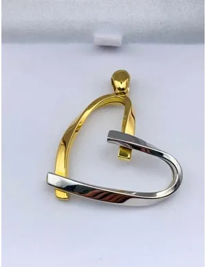 Pendentif Romantique 2 Ors Coeur