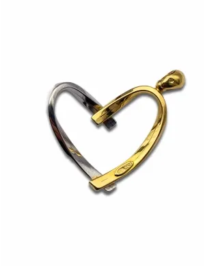 Pendentif Romantique 2 Ors Coeur 2
