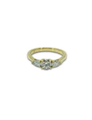 Bague Fiancailles Solitaire Epaulé