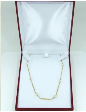 Collier Or Jaune & Perles de Culture 2