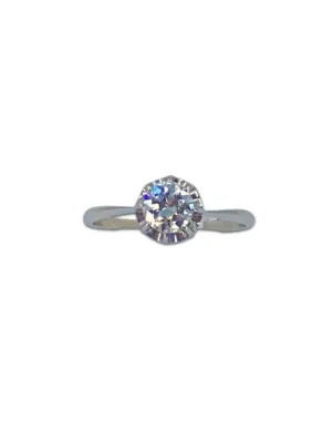 Bague Platine & Diamant Solitaire