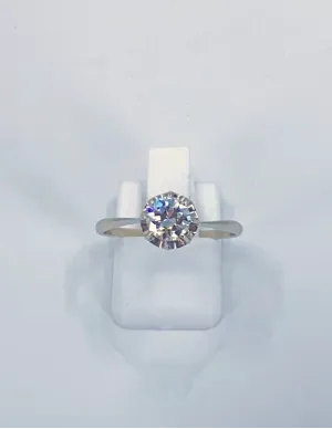Bague Platine & Diamant Solitaire 2