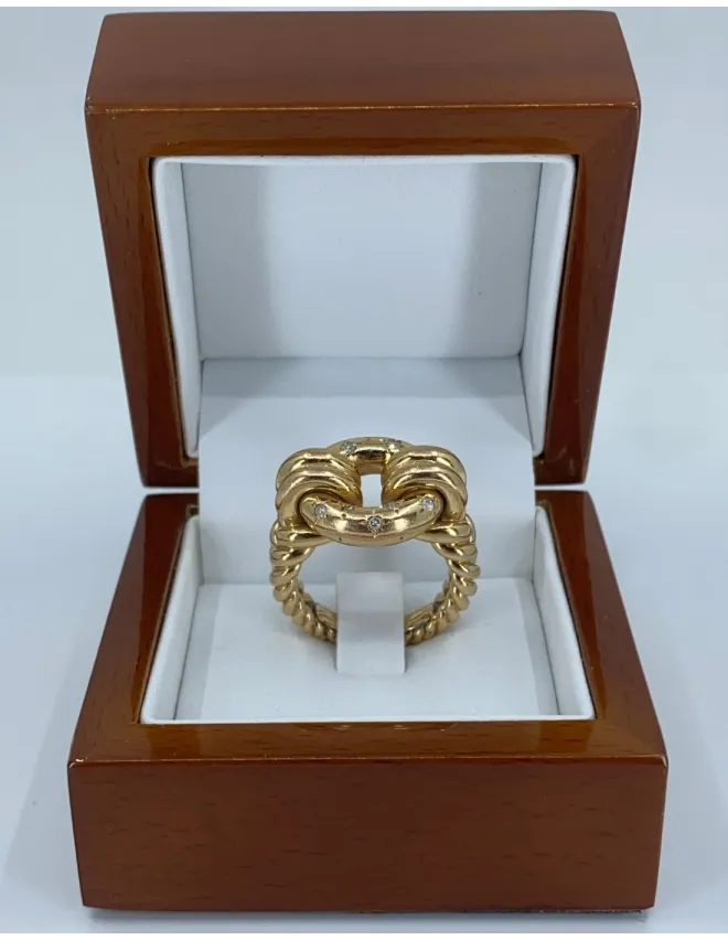 Bague Or Jaune & Diamants