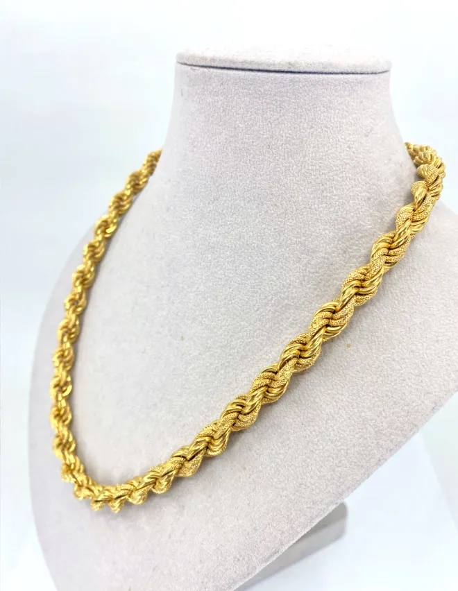 Collier Torsadé Or Jaune | Bijoux Or 18K Occasion Certifié