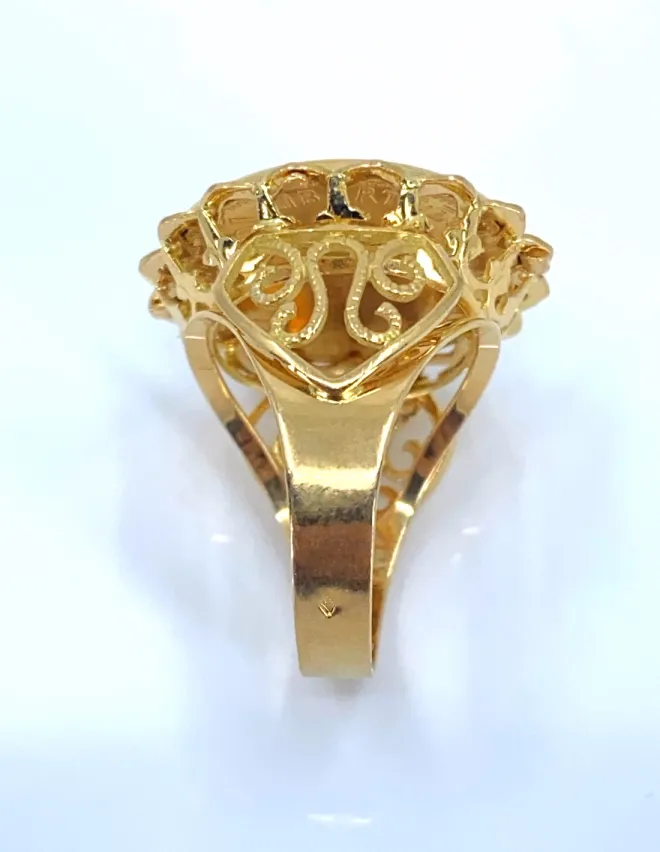 Bague Rétro Pièce d'Or 10F Marianne