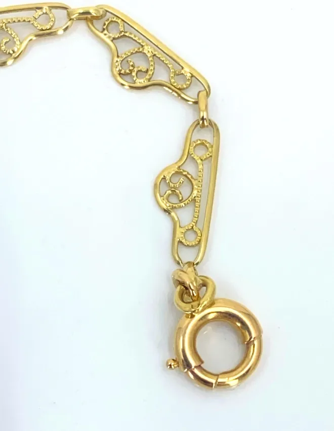 Collier Draperie Or Jaune