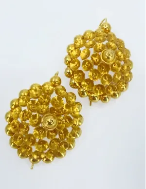 Boucles d'Oreilles Tété Négresse Or Jaune