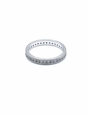 Bague Alliance Or Blanc & Diamants