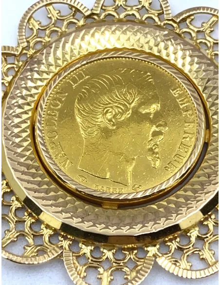 Pendentif Vintage Porte Pièce 20F Napoléon Or