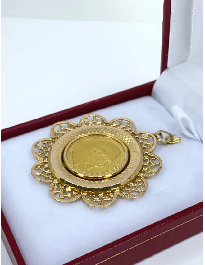 Pendentif Vintage Porte Pièce 20F Napoléon Or