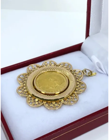 Pendentif Vintage Porte Pièce 20F Napoléon Or