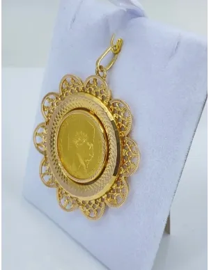 Pendentif Vintage Porte Pièce 20F Napoléon Or 2