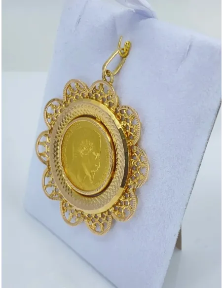Pendentif Vintage Porte Pièce 20F Napoléon Or