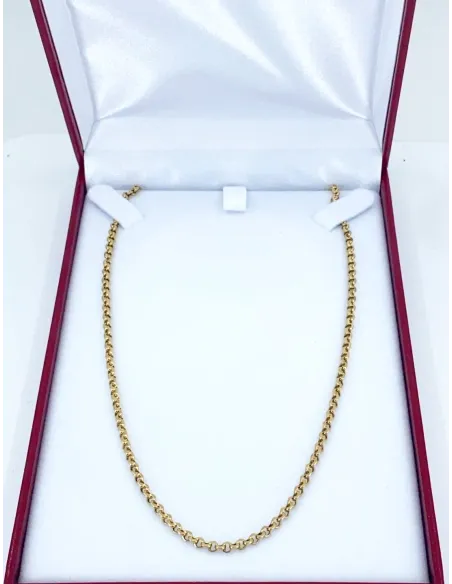 Chaine Mailles Infinity Plates Or Jaune