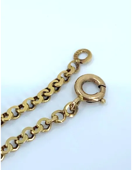 Chaine Mailles Infinity Plates Or Jaune