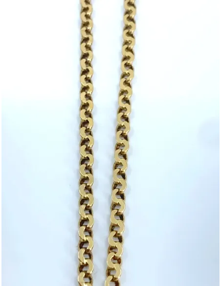 Chaine Mailles Infinity Plates Or Jaune
